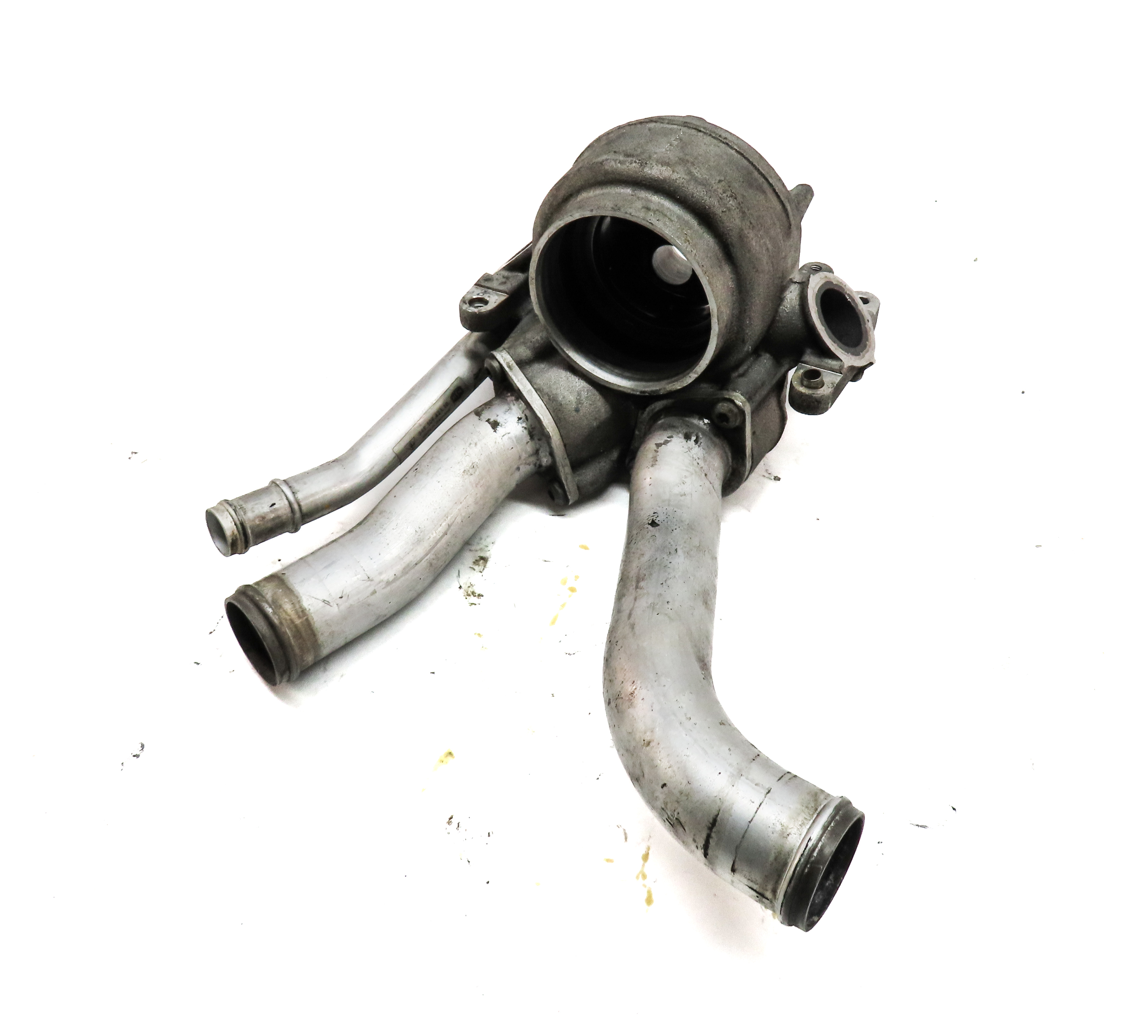 2011 PORSCHE PANAMERA (970 G1) 3.6L (M46.20) ENGINE THERMOSTAT COOLANT HOUSING — exact item pictured